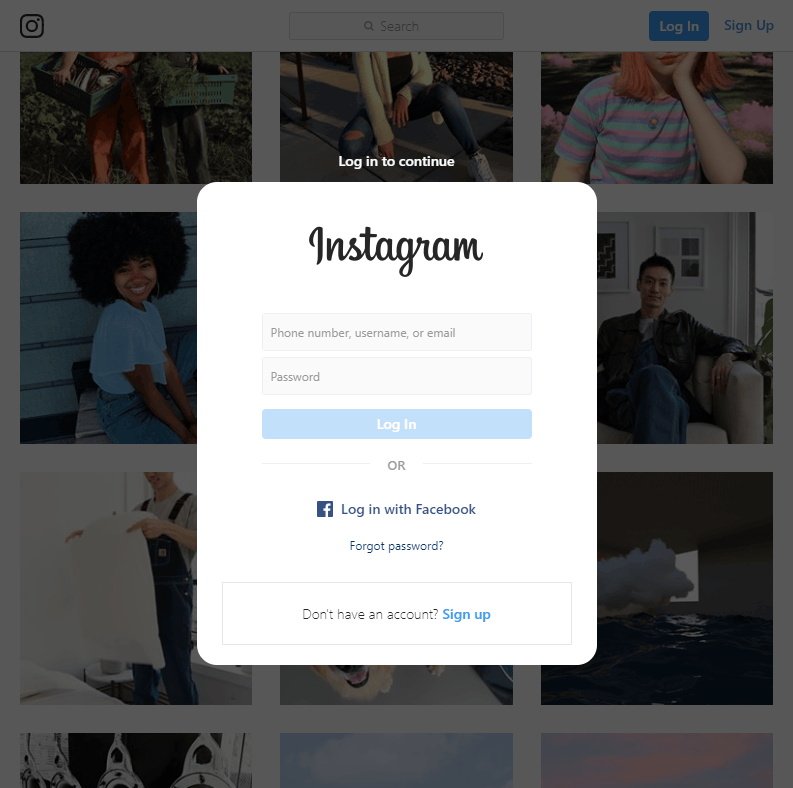 Unrestricted Browsing on Instagram