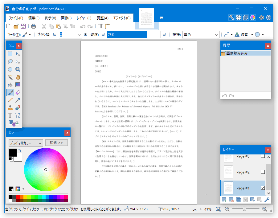 PDF Plugin for Paint.NET