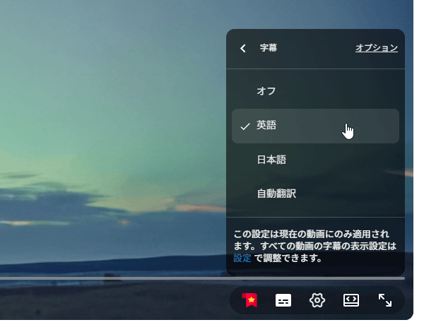 言語を選択する