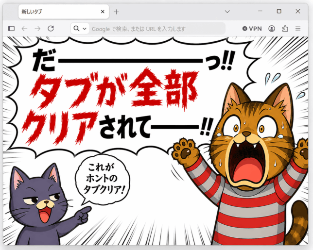 Firefox が牙をむいた